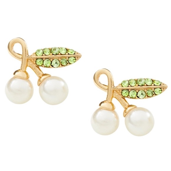 KATE SPADE • Cherries Cherie Cherry Stud Earrings - Picture 1 of 7